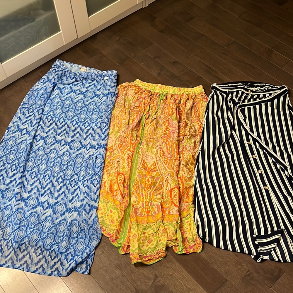 Three maxi skirts